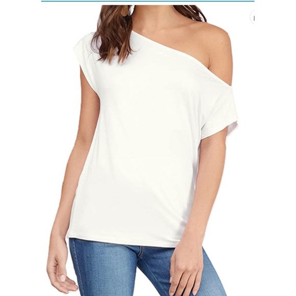 Off-Shoulder White Top - Picture 2 of 4